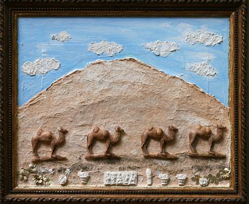 Kunsthandwerk im Änis-Paradies: Bild «Wüste» (verwendete Model: 8106, 8091)