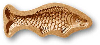 Fisch um 1700, [22493] 105x40mmNone | category=[2] Modelgrösse von 60 bis 75mm Durchmesser | Mold size between 60 and 75mm diameter