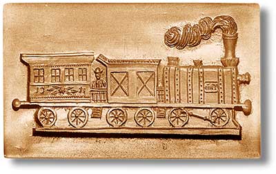 Lokomotive mit Personenwagen, [22552] 163x99mmNone | category=[5] Modelgrösse ab 120mm Durchmesser | Mold size over 120mm diameter
