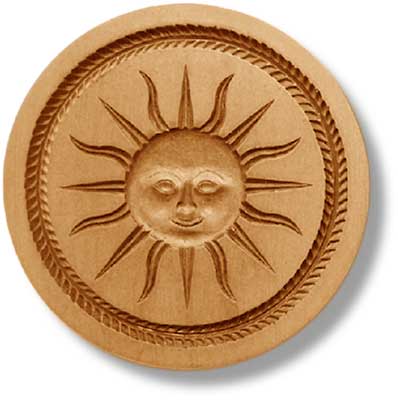 Sonne mit Blattkranz gross, [22195] None95mm | category=[4] Modelgrösse von 90 bis 120mm Durchmesser | Mold size between 90 and 120mm diameter